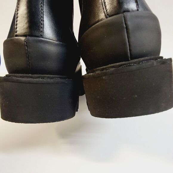 Aquatalia Holly Black Leather Lub Boots and Dust Bag Size 8 NIB - Picture 7 of 14